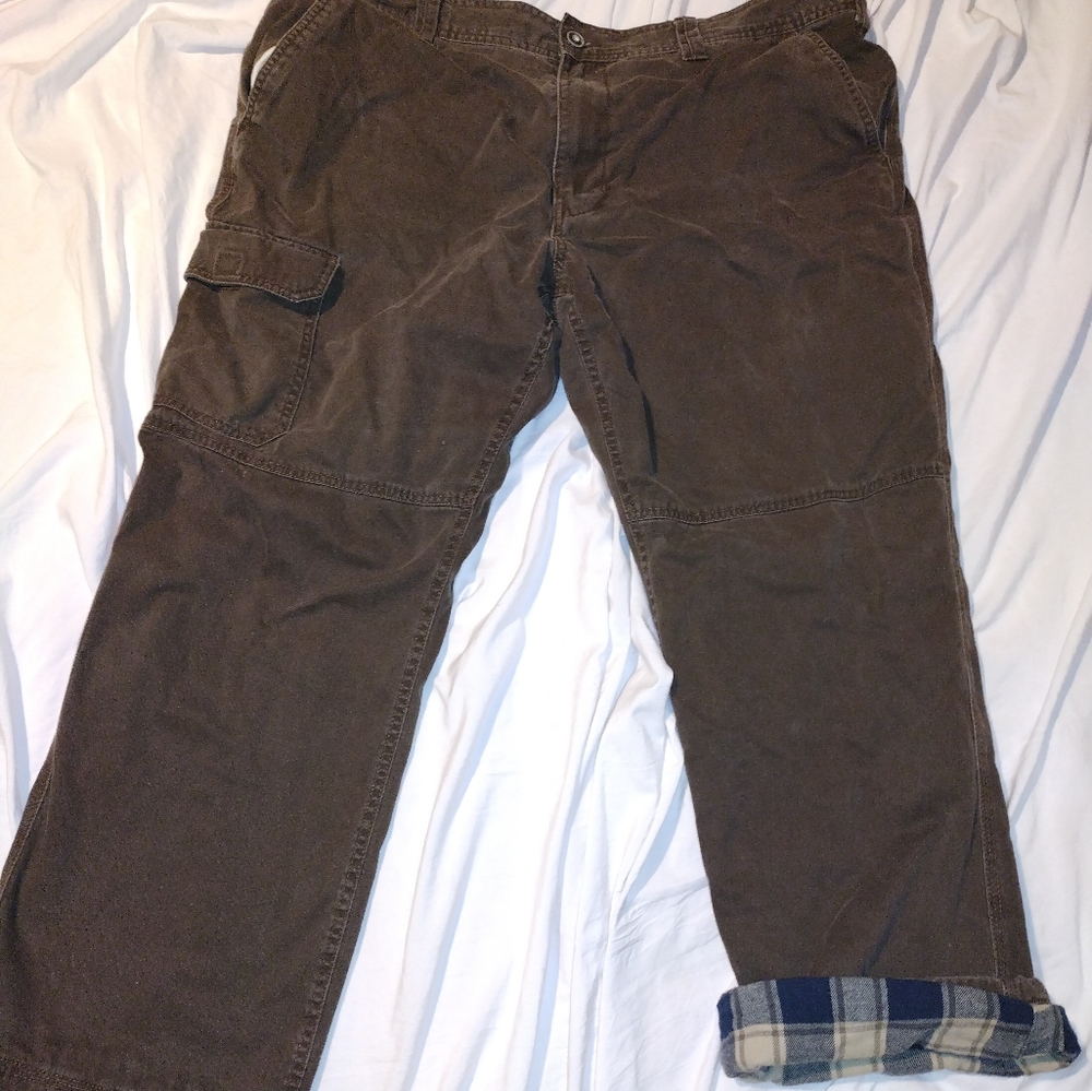 Redhead Flannel Lined Cargo Pants Actual 42x28.5 Gem